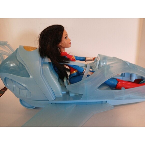 DC 12" Wonder Woman & 16"-20" Invisible Jet Plane Airplane Super Hero Girls 2016 - Picture 6 of 16